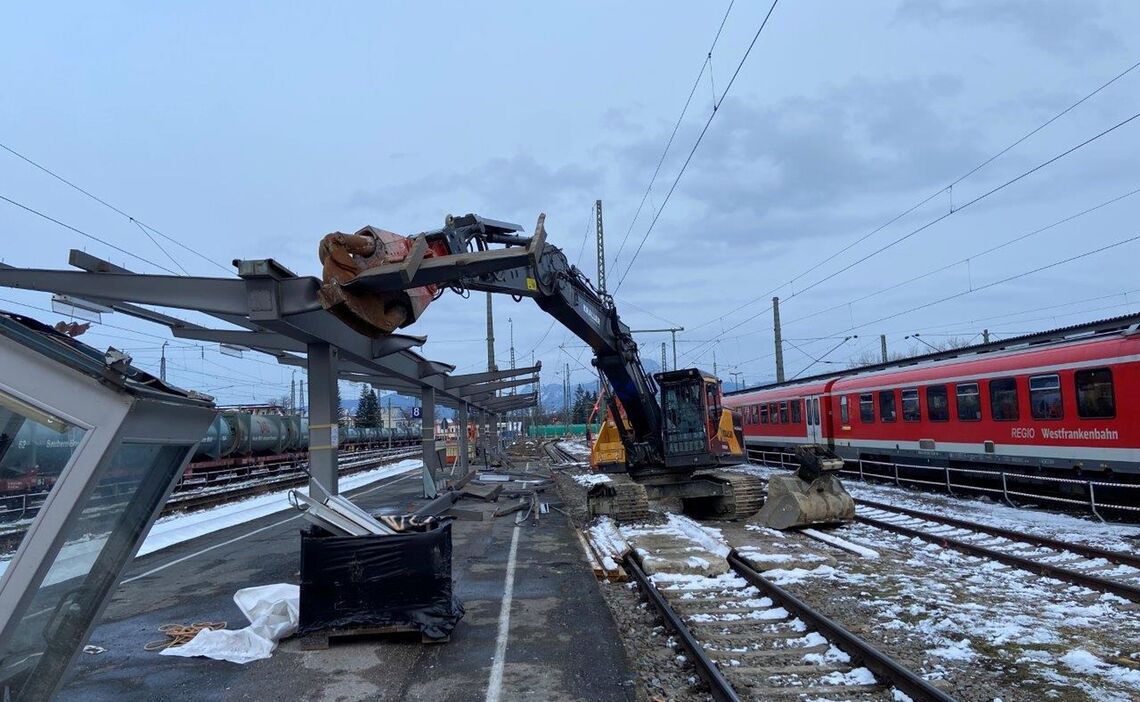 Bahnhof Freilassing 01 Abbruch Klein