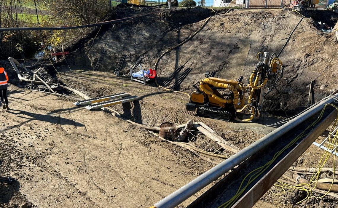 Bruecke Steinhoering Sauberkeitsschicht Betonieren