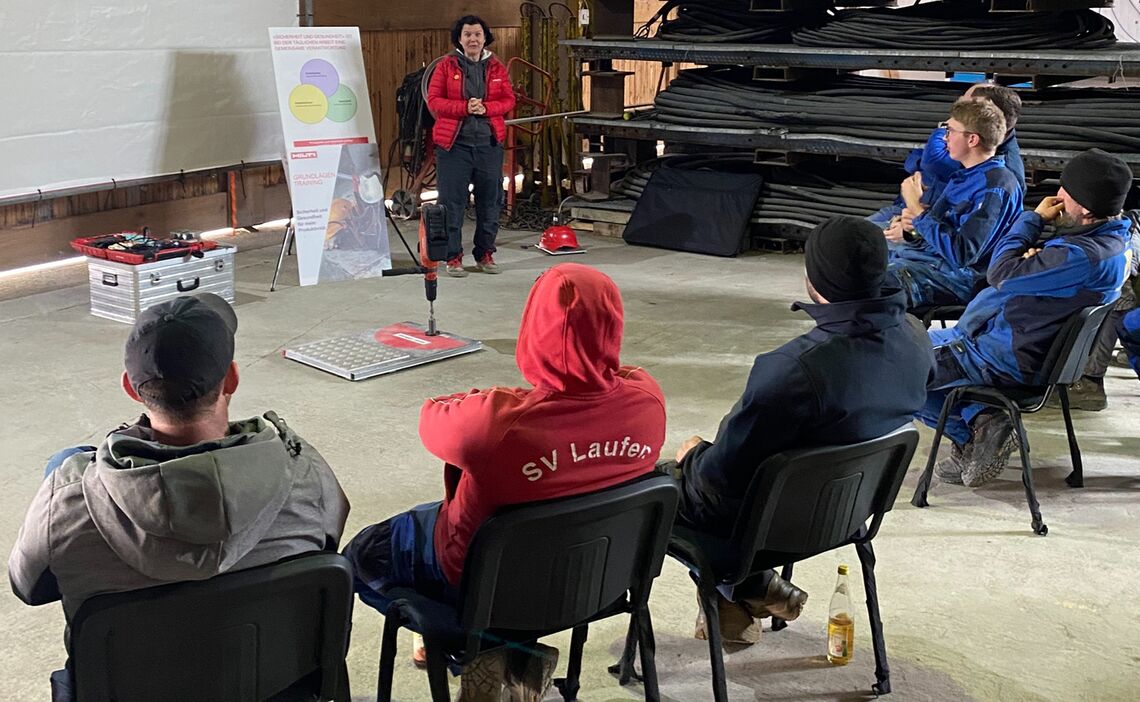 Firma Hilti Sicherheitsunterweisung