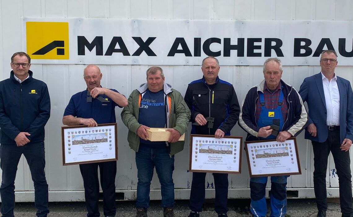 Gruppenbild Ehrung Schlesier Klein 1