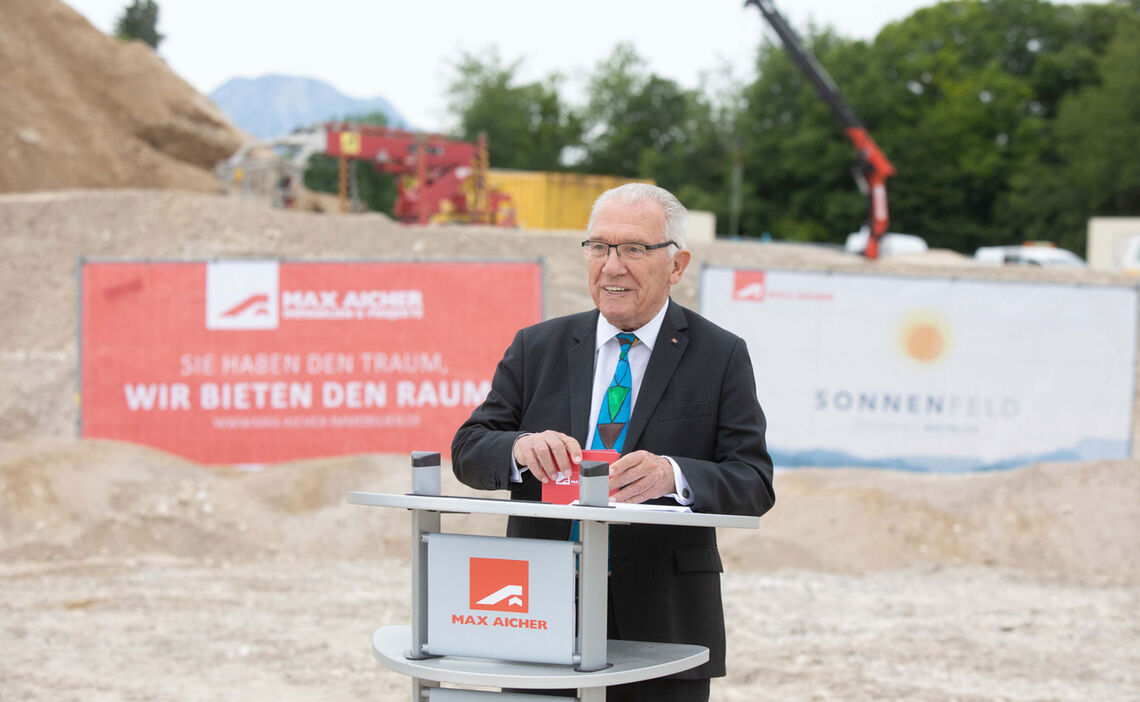 Max Aicher Spatenstich Sonnenfeld