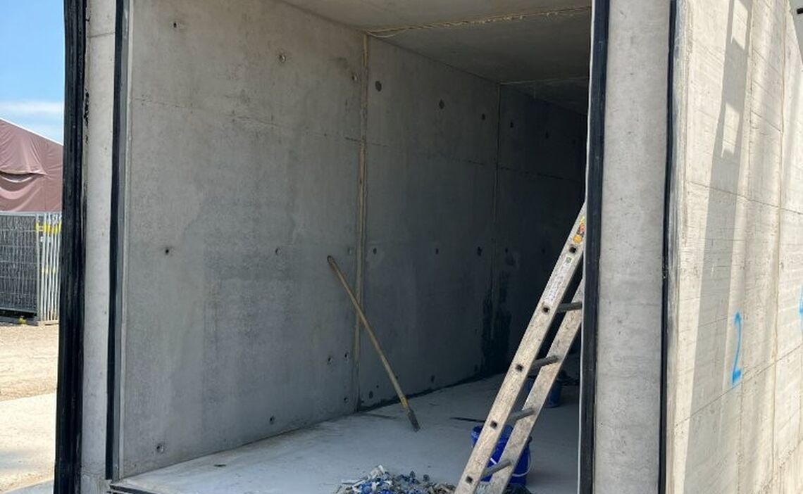 Montierte Betonfertigteil 1