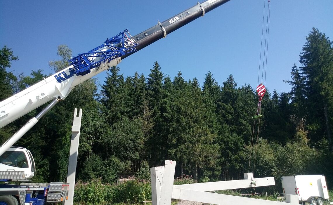 Stuetzen In Baustelle