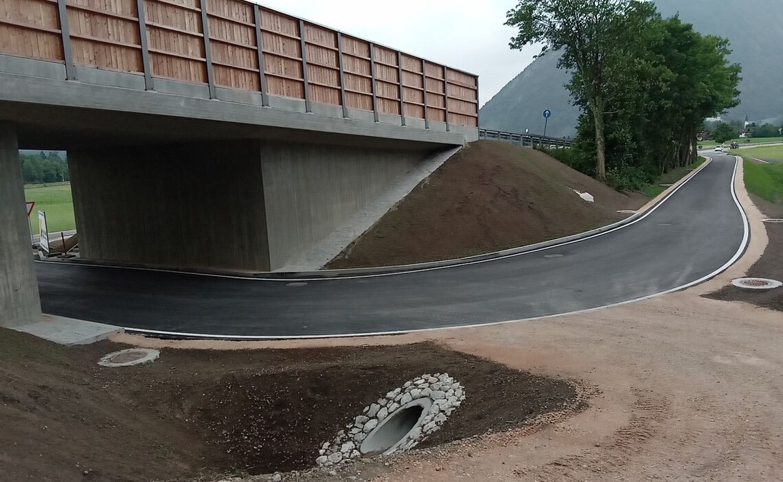 Verkehrsfreigabe Piding Zufahrt B20 Unterfuehrung Klein