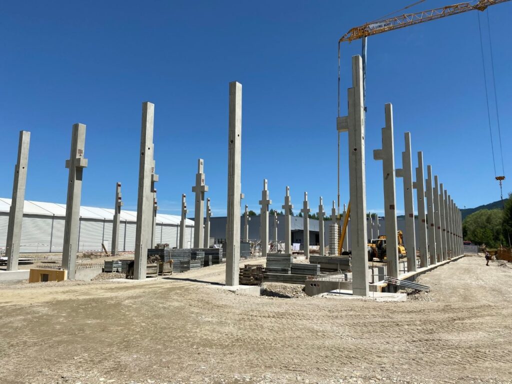 halle hoerl laufen fertigteil stuetzen