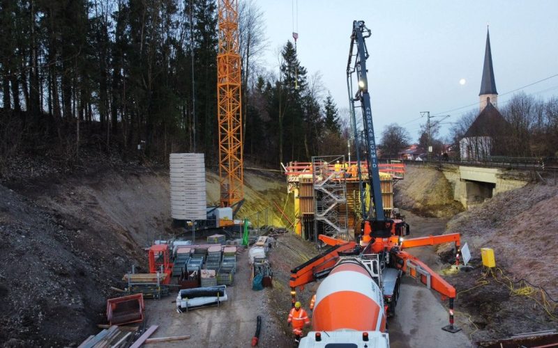 Betonage Rahmenbauwerk