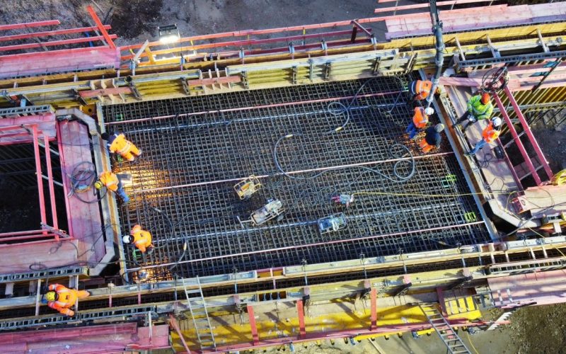 Betonage Rahmenbauwerk