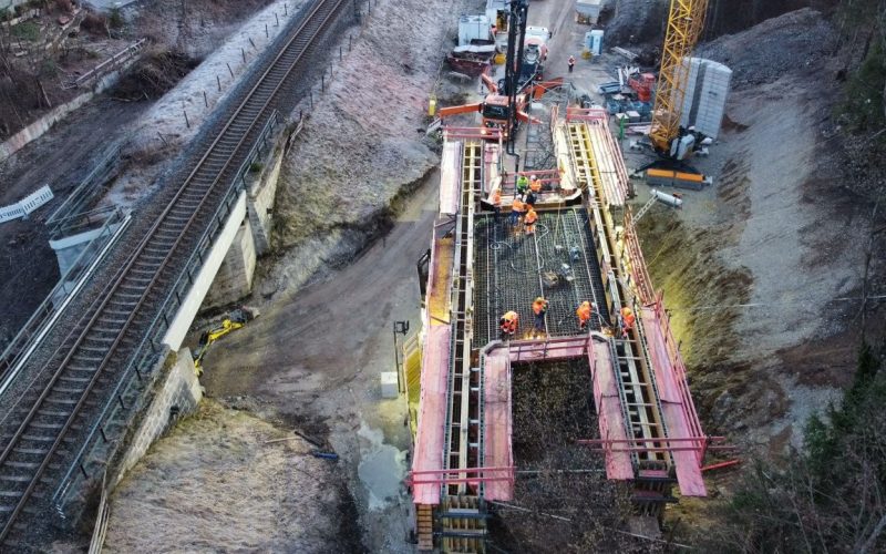 Betonage Rahmenbauwerk