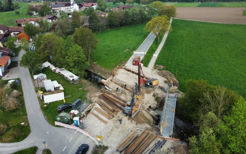 Herstellung Spundwandkasten