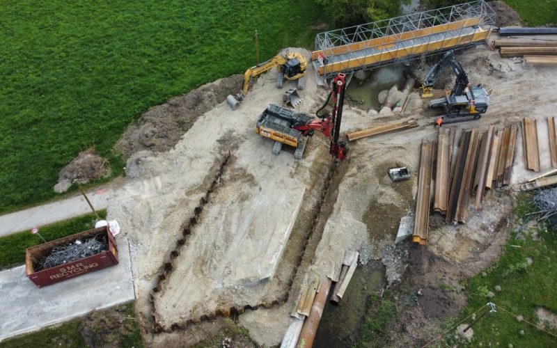 Herstellung Spundwandkasten